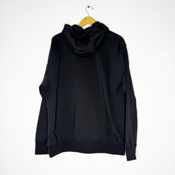 Nike Sportswear Club Fleece Black Hoodie Men’s Large | Blue & Orange Logo NWT - Picture 3 of 6